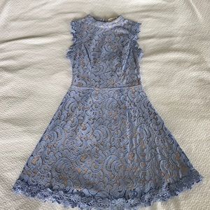 Periwinkle Lace, Open-Back Dress